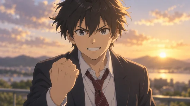 Contoh video cerita dengan gaya anime